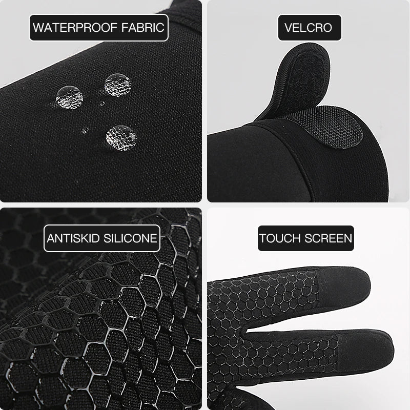 Touch Screen Cycling Gloves With Wrist Support