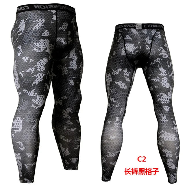 Camo Compression Jogging Tights