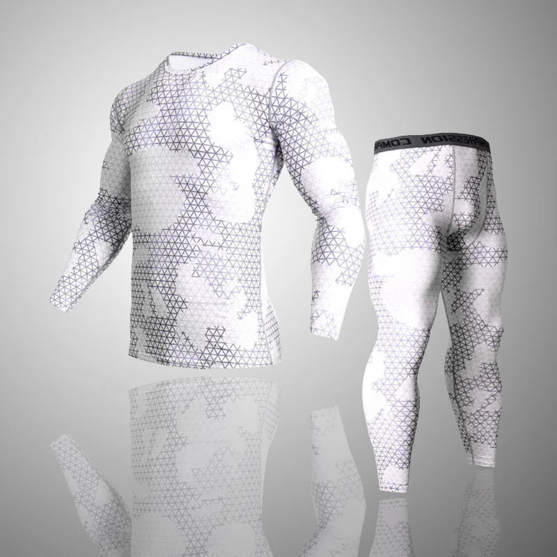 Camouflage Long Sleeve Compression T Shirt