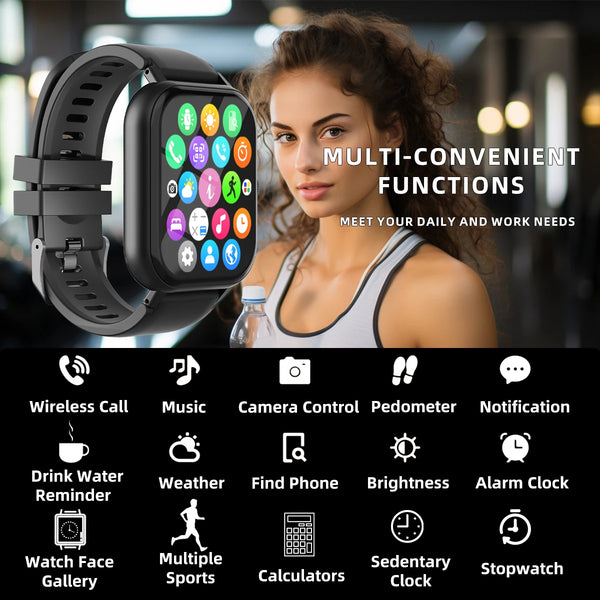 Steel Band Smart Watch with Fitness Tracker