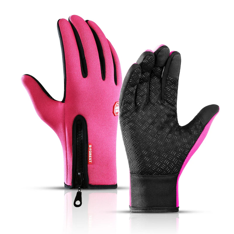 Touch Screen Cycling Gloves With Wrist Support