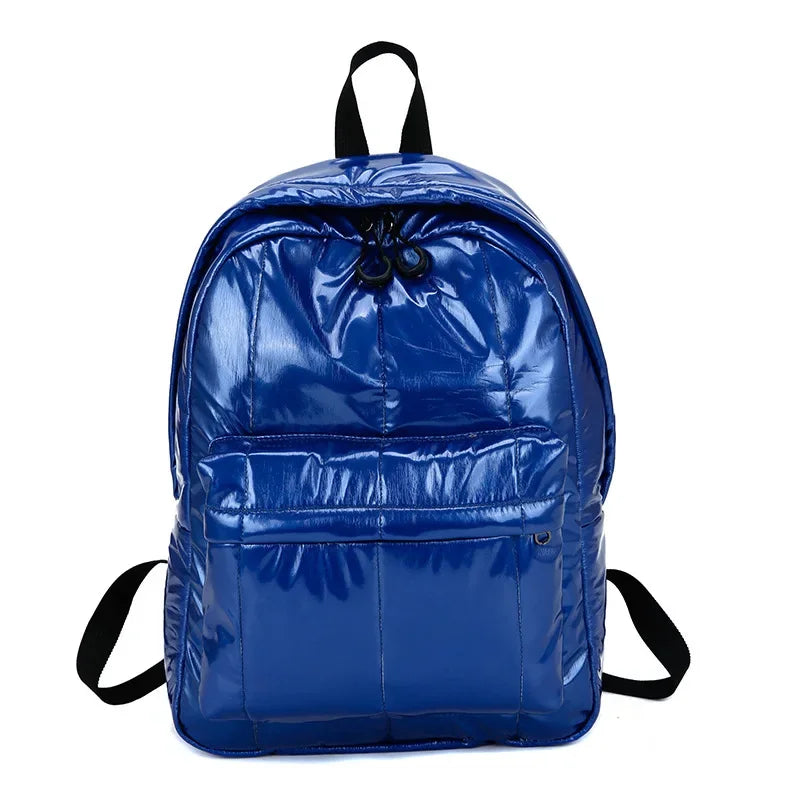 Glossy Leather Sports Backpack