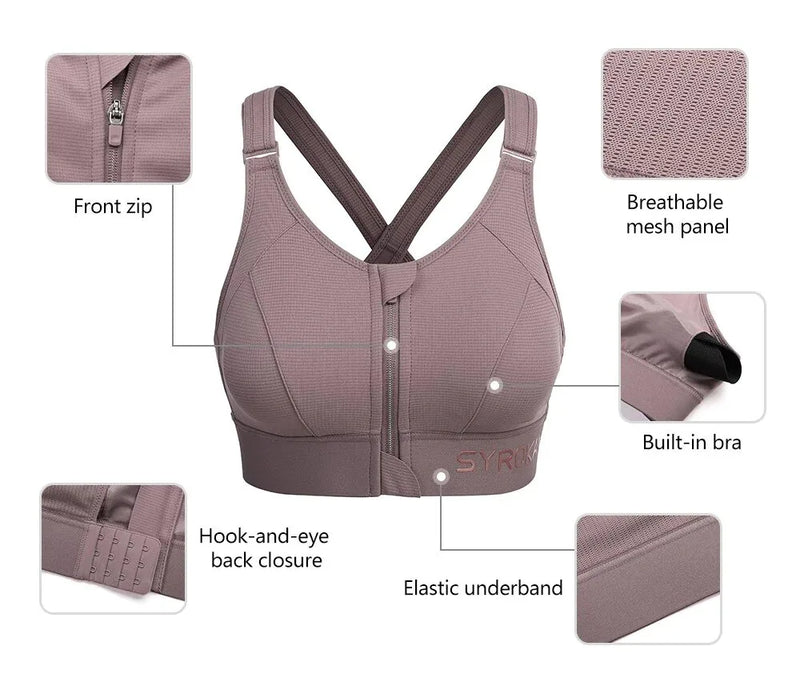 Adjustable Strap Padded Sports Bra