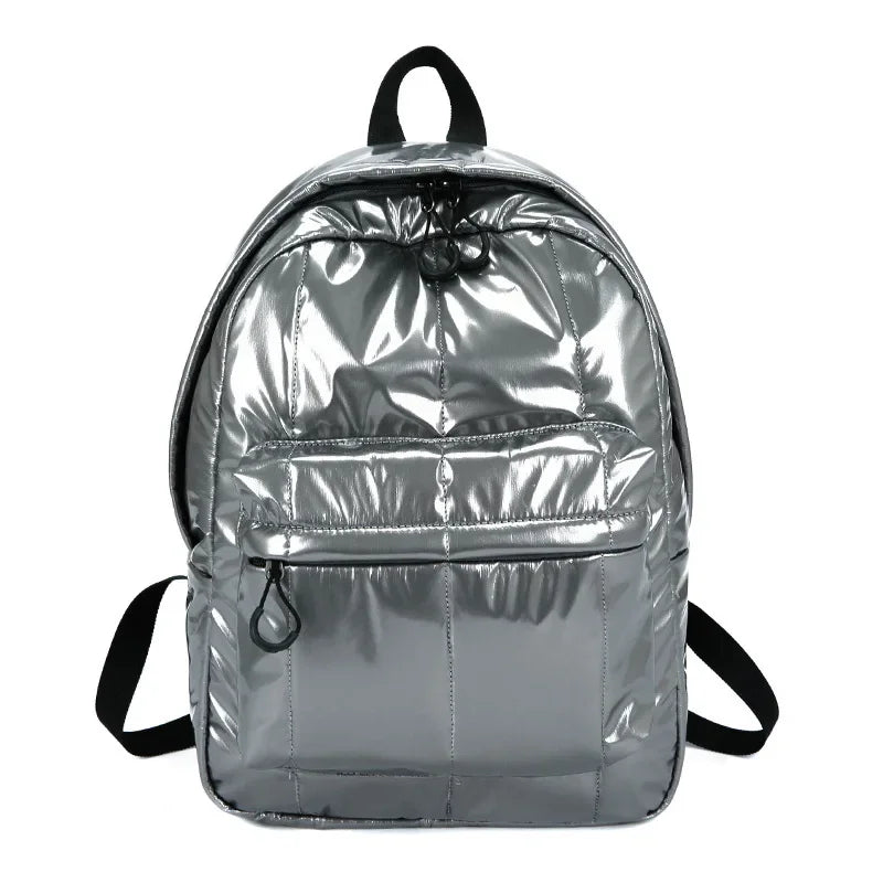 Glossy Leather Sports Backpack